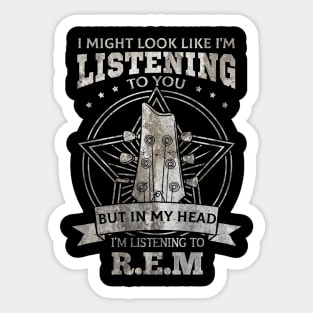 R E M Sticker